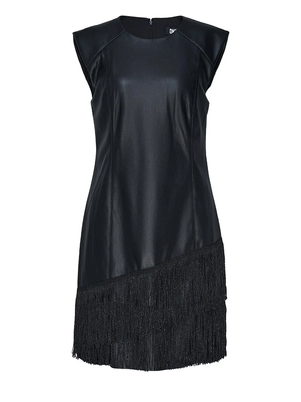 Fringe Nylon Midi Dress