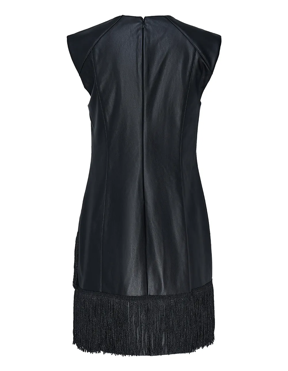 Fringe Nylon Midi Dress