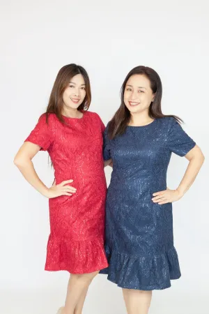 Shimmer Ruffle Dress